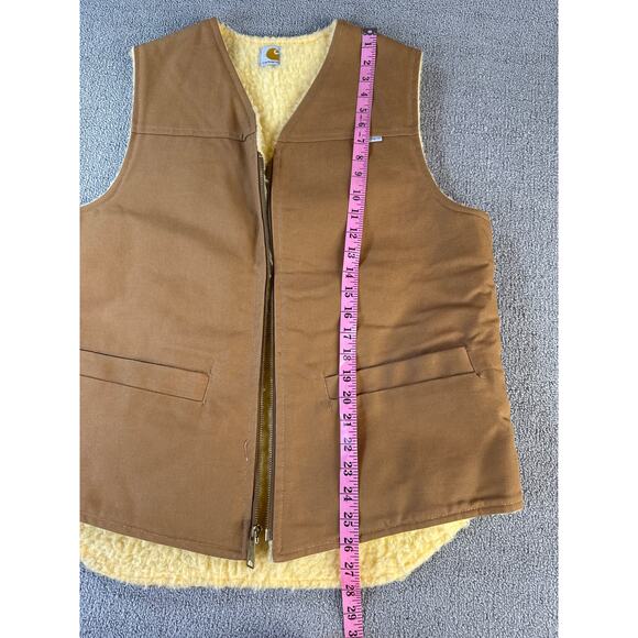 Vintage Carhartt Vest 6SV Made in USA Work Wear Size Large Tall - Picture 6 of 8